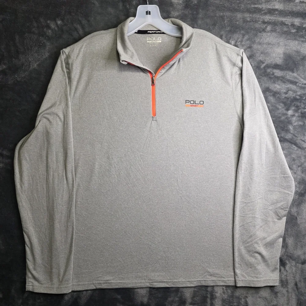 Polo Sport Ralph Lauren ThermoVent Performance 1/4 Zip Pullover Grey Men’s L